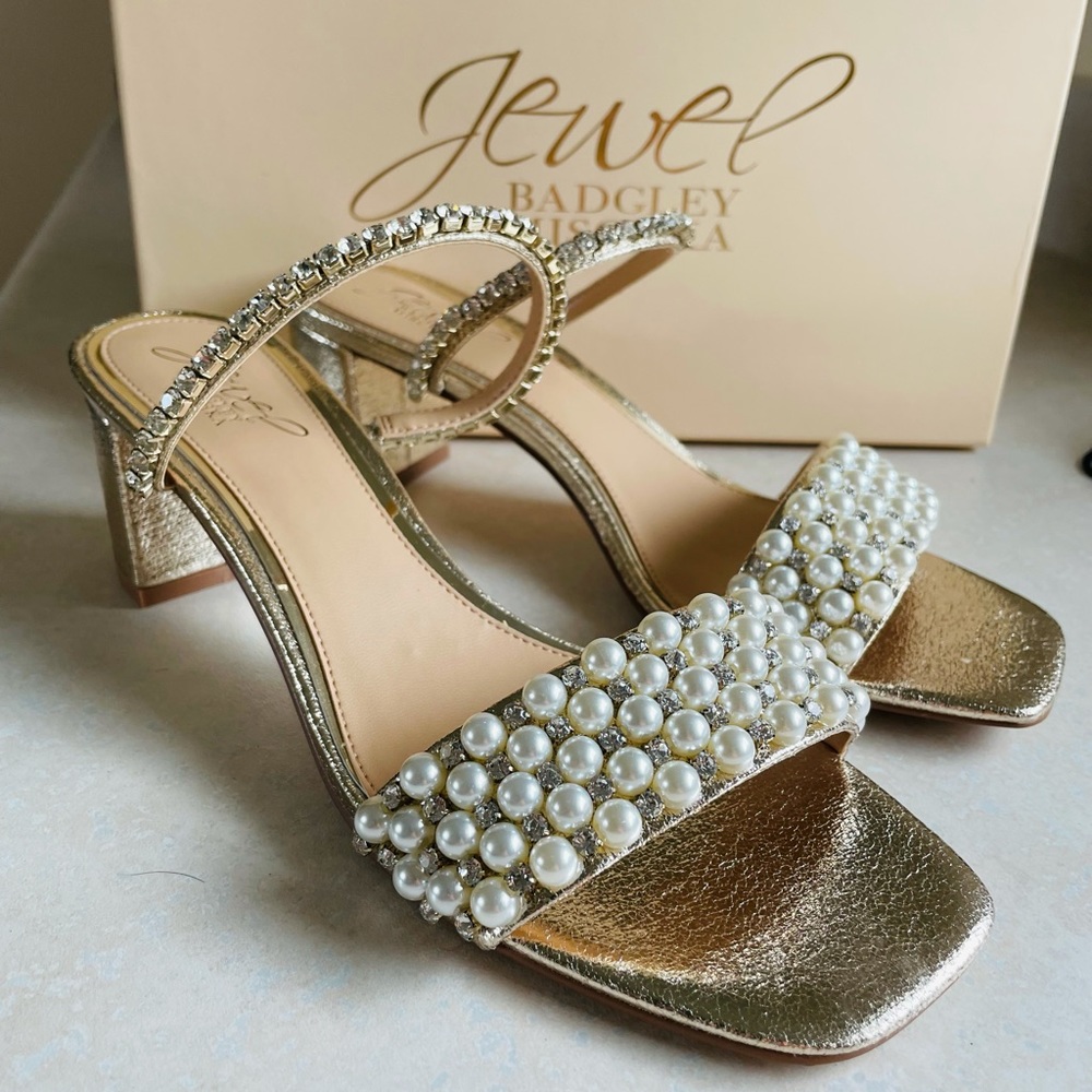 Jewel Badgley Mischka Orsen Embellished Sandal